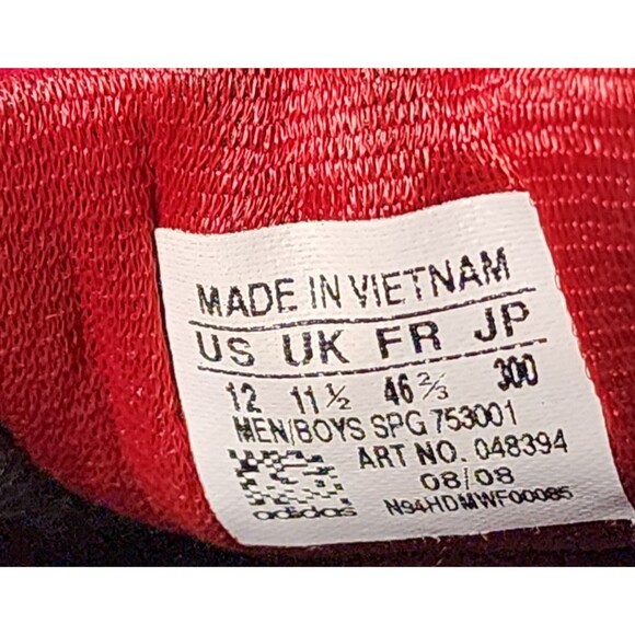 Adidas Predator Powerswerve Shoes Mens 12 Black Red Soccer SPG 753001 Art 048394 - Picture 7 of 7